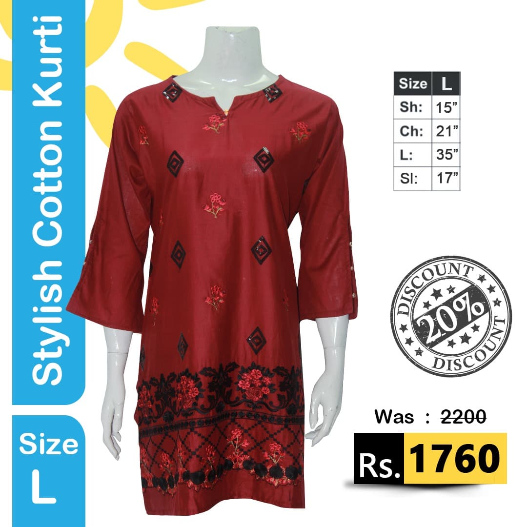 Women Stylsi Branded Shirt Kurti